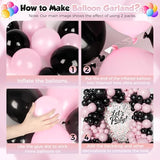 165Pcs Christmas Balloon Arch Garland Kit with Xmas Red White Green Gold Latex Balloons Gift Box Candy Cane Star Foil Balloons Arch Kit for Christmas New Year Party Birthday Party Decorations