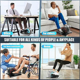 ANCHEER Under Desk Elliptical Machine – Quiet Pedal Exerciser for Seniors, Office & Home, Low-Impact Seated Leg Workout Equipment, Smart LCD Display, Remote Control