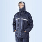 Rain Ponchos Raincoat Rain Pants Suit Men and Women Split Double-Layer Thickened Body Electric Motorcycle Take-Out Riding Rainwater